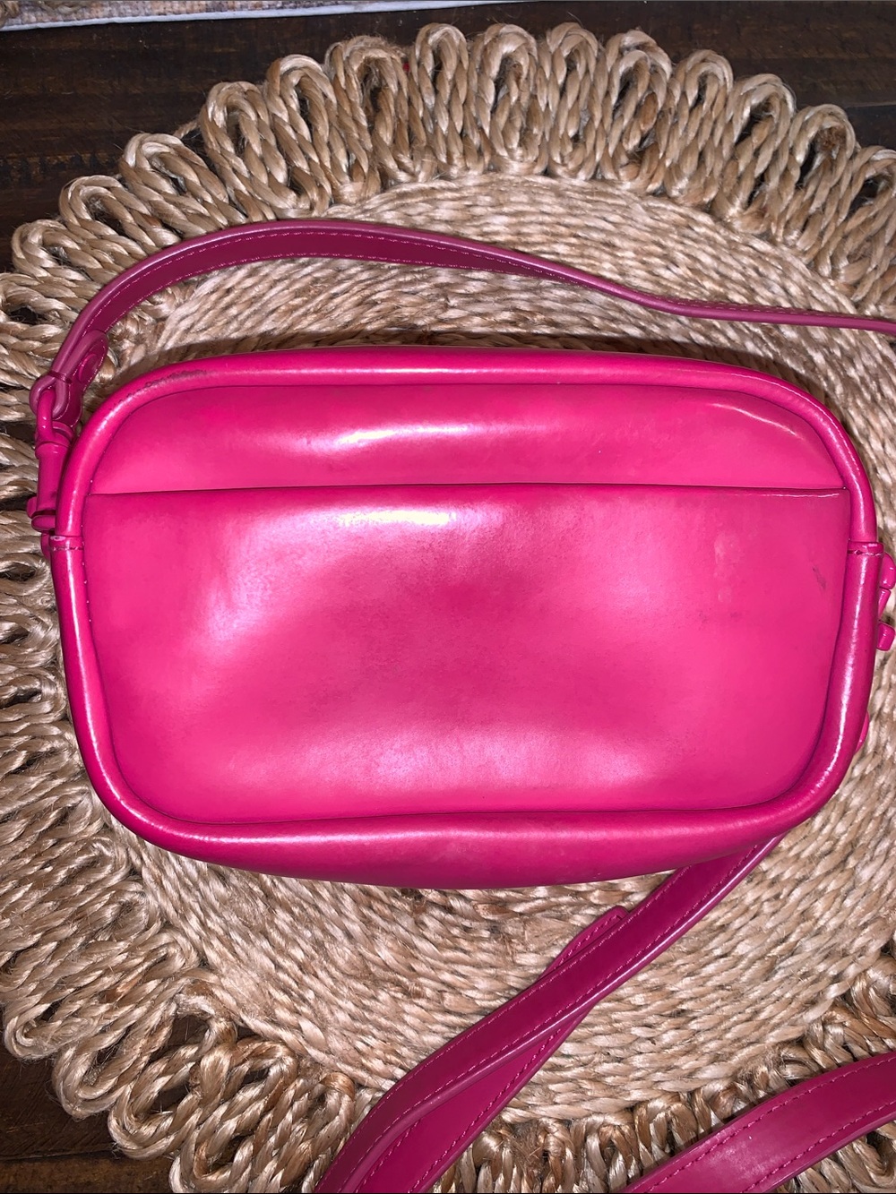 Tory Burch Perry Bombe Mini Crossbody Camera Bag in Pink - Picture 7 of 14